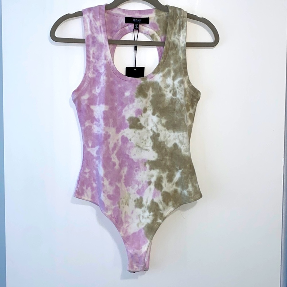 Hudson Jeans tie dye bodysuit, size M